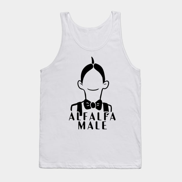 Vintage Retro Alfalfa Male geek humor Tank Top by rookeryking